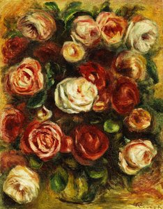 gül vazosu, by Pierre Auguste Renoir