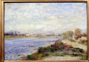 Pierre Auguste Renoir (1841-1919) 1873 Güneş tarafından Argenteuil Resminde Seine Görünümü. 0,46x0,65 m Paris, Orsay Müzesi by Pierre Auguste Renoir