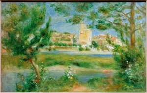 Villeneuveles-Avignon by Pierre Auguste Renoir