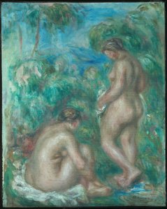 kadın banyo by Pierre Auguste Renoir