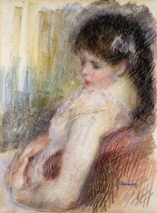 Oturan Kadın; Oturan Kadın, 1879 by Pierre Auguste Renoir