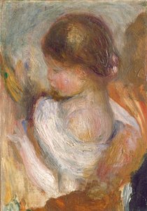 Genç Kız Okuma, c. 1888. by Pierre Auguste Renoir