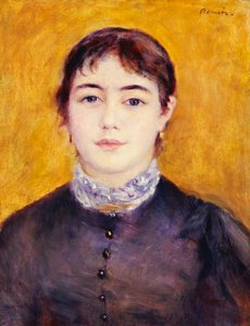 Mavili Genç Kadın, 1879 by Pierre-Auguste Renoir