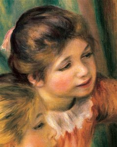 Piyanodaki genç kızlar, detay by Pierre Auguste Renoir