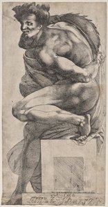 Ignudo (Michelangelo'dan sonra) by Pierre Biard the Younger