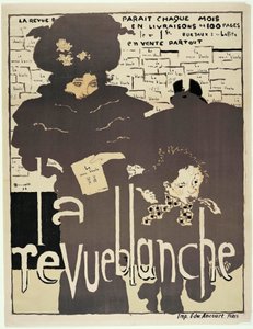 "La Revue blanche" için basın afişi. Misia Sert