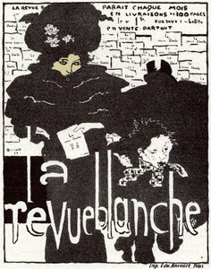 Sanat. Revü Blanche. Poster Pierre Bonnard, Fransa by Pierre Bonnard