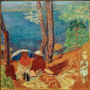 Bord du mer, sous les pins by Pierre Bonnard