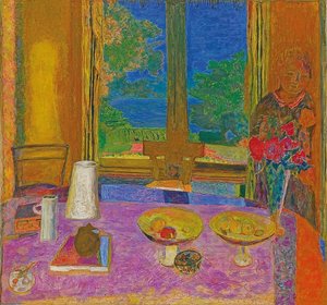 Bahçeye bakan büyük yemek odası (Grande salle à manger sur le jardin). 1934-35 by Pierre Bonnard