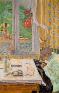 Terzi veya Pencerenin Önündeki Dikiş by Pierre Bonnard