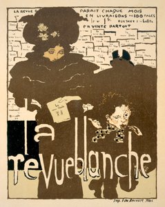 La Revue Blanche, ünlü aylık derginin ilk sayısının reklamını yapan afiş, 1894
