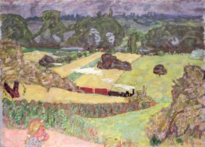 Yük treni ile manzara, 1909