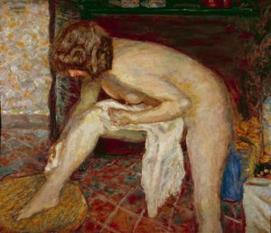 Çıplak tuvaleti şöminenin önünde Tablo Pierre Bonnard (1867-1947) 1907 Özel koleksiyon