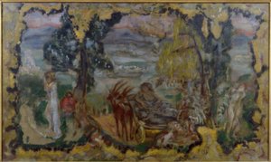 Yıkananların animasyonlu manzarası by Pierre Bonnard