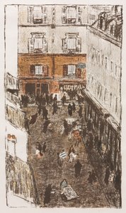 Yukarıdan Görülen Sokak Köşesi by Pierre Bonnard