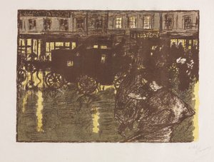Akşam Yağmurda Sokak by Pierre Bonnard