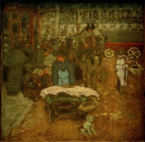 Bulvar üzerinde by Pierre Bonnard