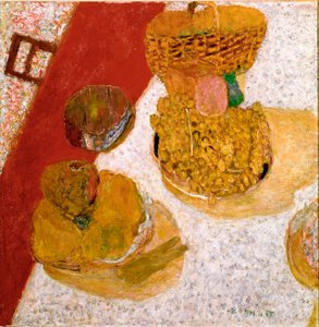 Masa köşesi Natürmort Meyve. Pierre Bonnard