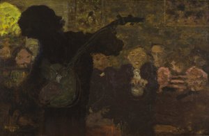 Banjo Oyuncusu, 1895. by Pierre Bonnard