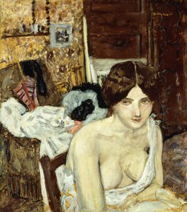 Dinlenme Modeli; Le Repos de Modele, c.1910 (gemide yağ) by Pierre Bonnard