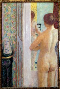 tuvalet Kadın arkadan çıplak. Pierre Bonnard