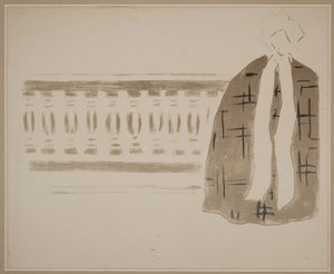İsimsiz (balkondaki kadın) by Pierre Bonnard