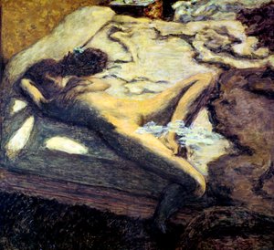 Yatağa Uzanmış Kadın veya Tembel Kadın, 1899 by Pierre Bonnard