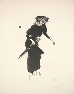 Şemsiyeli kadın by Pierre Bonnard
