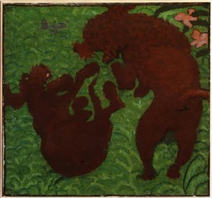 Zwei spielende Hunde by Pierre Bonnard