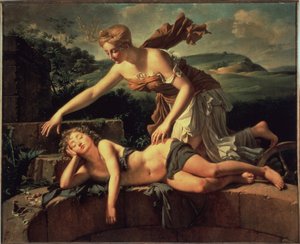 Çocuk ve Servet. Pierre Bouillon (1776 - 1831) tarafından yapılan boyama
