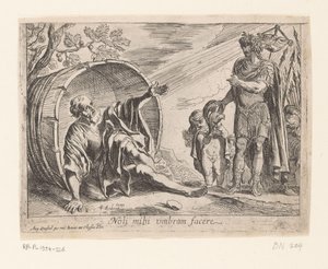 Büyük İskender ve Diogenes by Pierre Brebiette