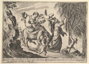 Çocuğa hurma veren melekler, 1610-42. by Pierre Brebiette