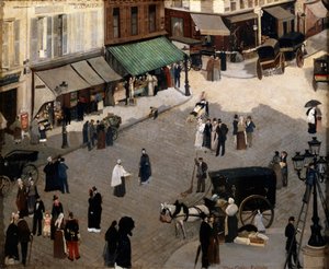 Paris'teki Place Pigalle, 1880'ler.
