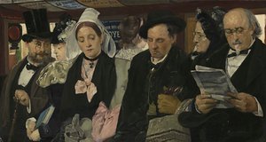 Bir Otobüste, 1877 by Pierre Carriere Belleuse
