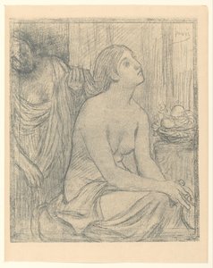 Kadının tuvaleti by Pierre Cécile Puvis de Chavannes