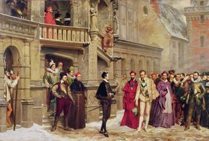 Henri III ve Guise Dükü, 1855 by Pierre Charles Comte