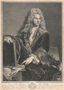 Robert de Cotte'nin Portresi by Pierre Drevet