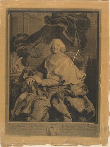 André Hercules, Fleury Kardinali by Pierre Drevet, after Hyacinthe Rigaud