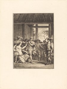Yeni dünyanın keşfi by Pierre Duflos after Jean Michel Moreau
