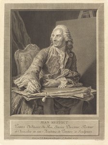 John Restout by Pierre Etienne Moitte after Maurice Quentin de La Tour