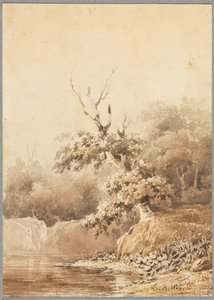 Manzara, 1836. by Pierre Etienne Theodore Rousseau