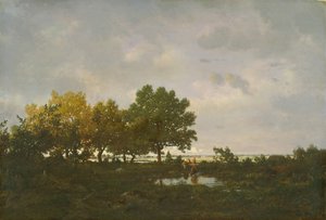 Göl La Mare, 1855. by Pierre Etienne Theodore Rousseau