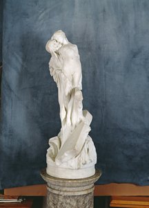 Çıplak Kadını Kucaklayan Ölüm Figürü (mermer) by Pierre Eugene Emile Hebert