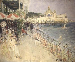 İskeledeki Kumarhanenin önünde, Nice, c.1937
