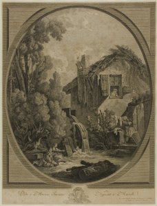 yel değirmeni, manzara by Pierre Francois Laurent