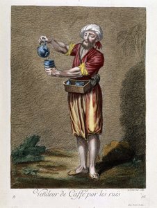 Sokaklarda kahve satıcısı, “” 1707 ve 1708