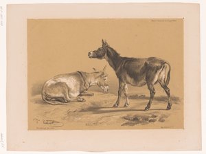 İki eşek çalışması Cooper'ın hayvan çalışmaları (dizi başlığı) Études d'Animaux de Cooper (nesne üzerine dizi başlığı)