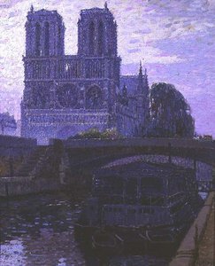 Notre Dame, Paris (tuval üzerine yağlı boya) by Pierre Gaston Rigaud