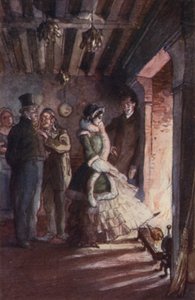 Madam Bovary mutfağa girdikten sonra şöminenin yanına gitti (renkli taş)