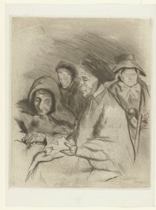Vier oude vrouwen Yaşlı kadın portreleri Deneme (dizi başlığı) by Pierre Georges Jeanniot